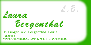 laura bergenthal business card